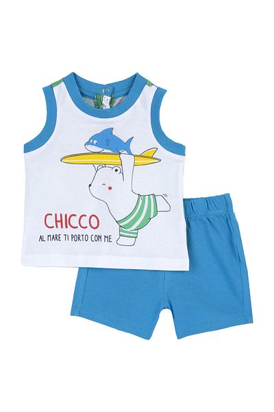 Chicco /set 2 pantaloni piazza canotta corti