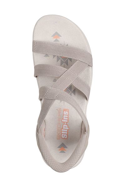 SKECHERS Sandale Reggae Slim - Stretch Flex pentru femei, bej 163460   Tpe