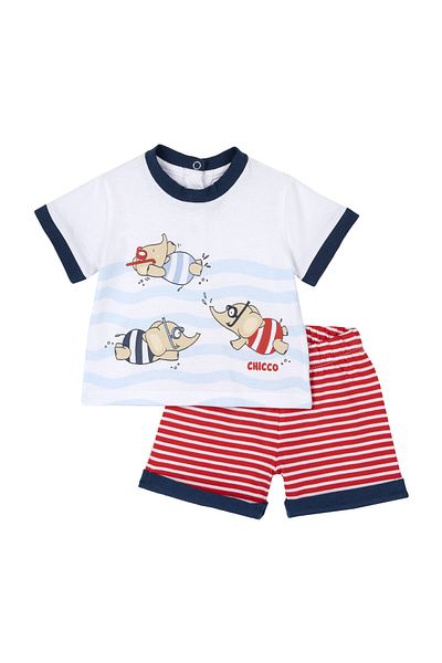 Chicco ZESTAW 2 PZ T.KURÇÜK + PANTALONI CORTI