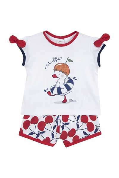 Chicco ZESTAW 2 PZ T.KURÇÜK + PANTALONI CORTI