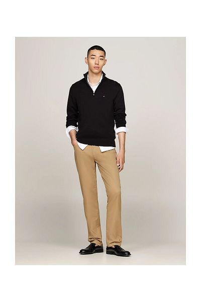 Tommy Hilfiger ESSENTIAL BUMBAC ZIP MOCK