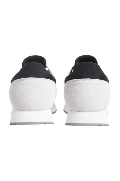 Calvin Klein Erkek Rahat Yüksek Taban Renk Geçişli Süet Detaylı Deri Beyaz Sneaker YM0YM01152-0LF