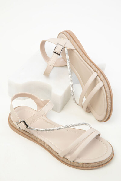 SOHO Μπεζ γυναικεία σανδάλια 18970