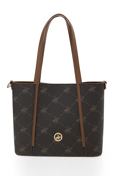 Beverly Hills Polo Club Καφέ γυναικεία τσάντα ώμου 05BHPC8052