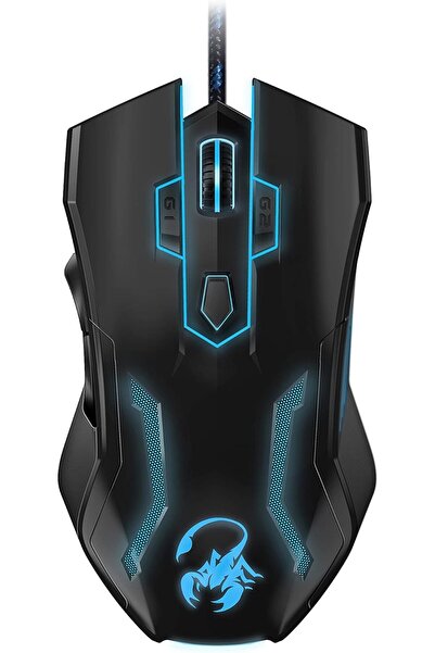 GENIUS ماوس الألعاب USB Scorpion SpearPro، أسود