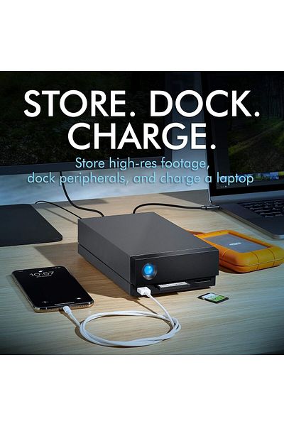 Lacie 1big Dock, 10TB, External Hard Drive, HDD Docking Station, Thunderbolt 3, 7.200 RPM, Enterpris