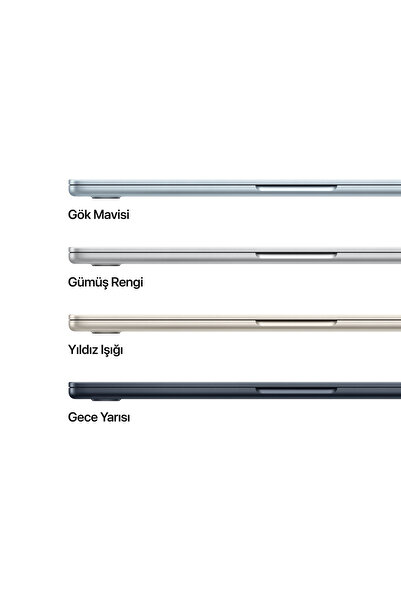 Apple 13" MacBook Air: Apple M4 chip with 10-core CPU and 8-core GPU, 16GB, 256GB SSD - Gök Mavisi