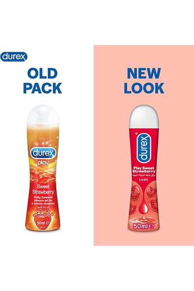 Durex جل التشحيم بنكهة الفراولة الحلوة، 50 مل