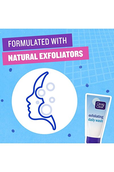 Clean & Clear Daily face Wash, exfoliating face wash effectively removes dirt, oil and dead skin cel