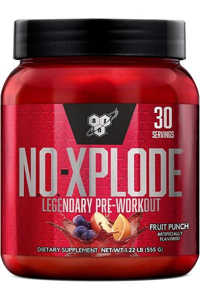 BSN , N.O.-Xplode, Legendary Pre-Workout, Fruit Punch, 1.22 lbs (555 g)