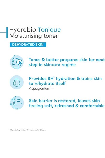 Bioderma لوشن مرطب ومنشط للبشرة الجافة هايدرابيو تونيك، 250 مل