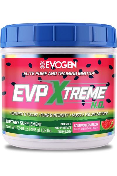 EVOGEN Nutrition EVP Xtreme NO | Arginine Nitrate, Beta-Alanine, Citrulline Pre-Workout, Nitric Oxid
