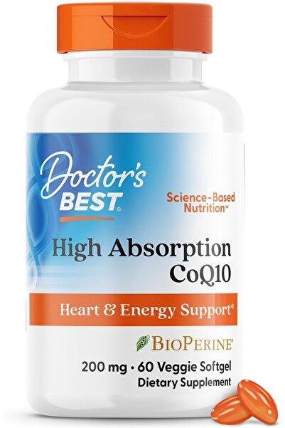 Doctor's Best , مركب CoQ10 عالي الامتصاص مع بيوبيرين، 200 مجم، 60 كبسولة هلام...