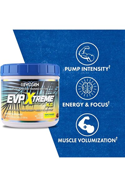 EVOGEN Nutrition EVP Xtreme NO | Arginine Nitrate, Beta-Alanine, Citrulline Pre-Workout, Nitric Oxid