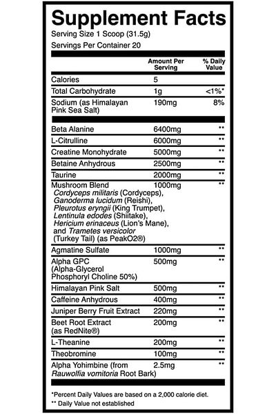 RAW Cbum Thuper Thavage Pre Workout Pre Workout 20 Services Citrus Grapefruit Flavor