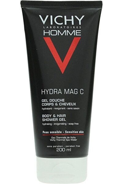 Vichy Homme Hydra Mag C Shower Gel Body and Hair for Men 200 ml
