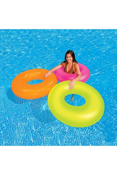 Intex Unisex Child 59262 Neon Frost Tube - Assorted Colors, 91 CM