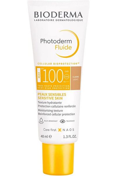 Bioderma Photoderm Aquafluide Cream Sunscreen SPF 100+ Claire - UVA Protection, 40ml