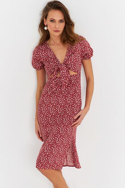 Cool & Sexy Rochie midi cu noduri de migdale pentru femei Q1002