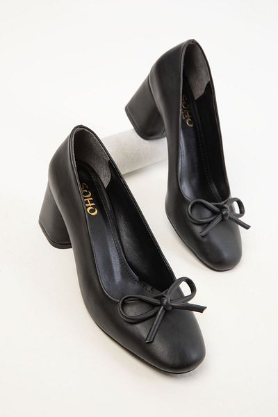 SOHO Black Women's Classic Heeled Shoes 20404
