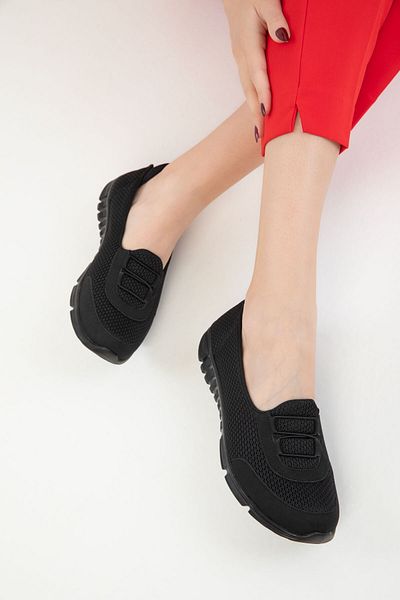 SOHO Schwarz-Schwarze Damen Sneakers 18777
