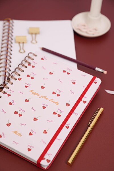 Matt Notebook A5 15x21 cm Spiralli Lastikli Düz, Çizgisiz Tarihsiz Not Defteri