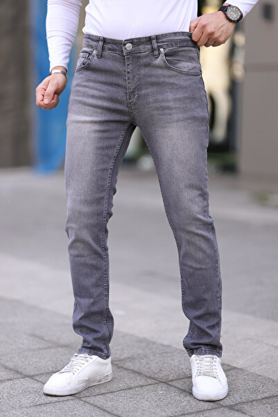 Trendyol Collection Grey Regular Fit Stretchy Fabric Jeans Jeans Tmnss25Je00001