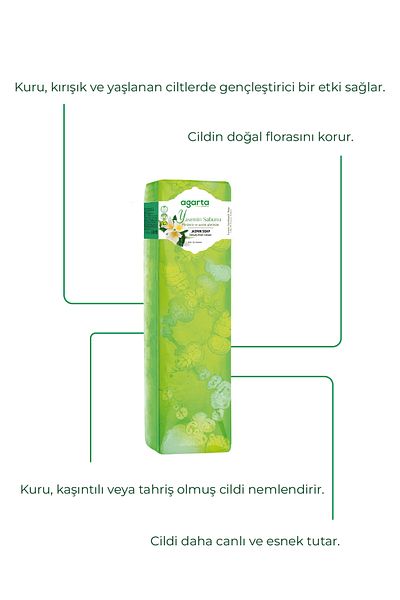 Agarta 1400 gr Natural Handmade Jasmine Soap