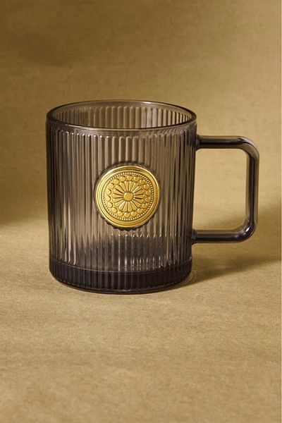 Karaca Gray Locket Mug - 340 ml