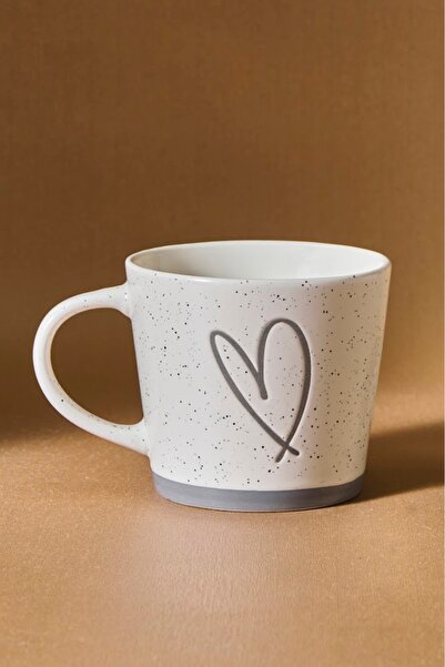 Karaca Heart White Mug 450 ml