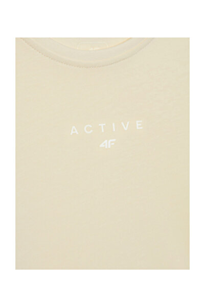 4F T-Shirt Μπεζ Παιδικό