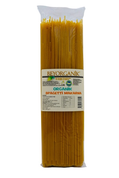 BEYORGANİK ORGANİK Spagetti Makarna 500gr