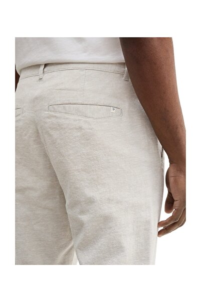 Tom Tailor Denim Beige Abbey Stone Chambray-Hose für Herren