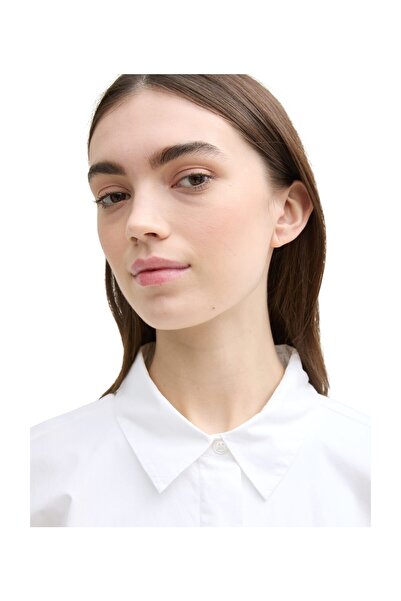 Tom Tailor Denim koszula o kroju pudełkowym z ozdobnymi plisami