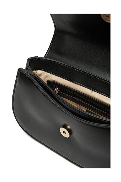 Guess Kadın Marka Logolu Ayarlanabilir Zincir Askılı Siyah Omuz Çantası HWVG94 93210-BLA