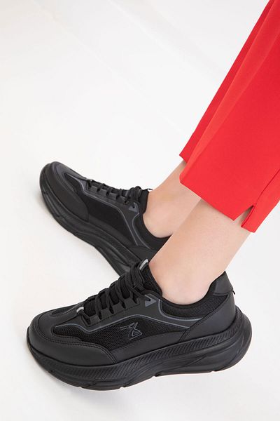 SOHO Black-Black Women's Sneaker 20414