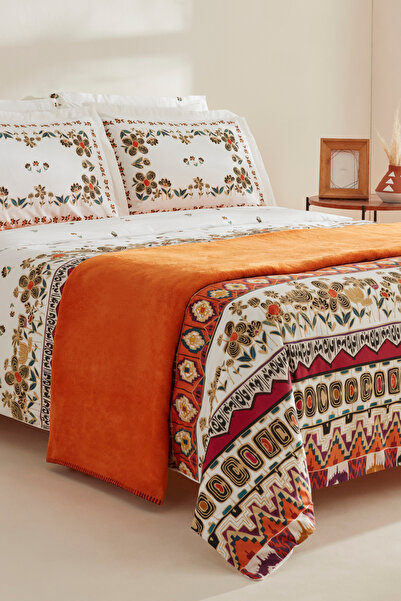 Karaca Home Runa 100% Cotton Double Duvet Cover Set Blanket