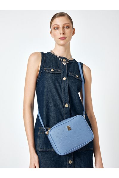 Pierre Cardin Geantă de umăr pentru femei Floater albastru deschis 05PO25Y1882