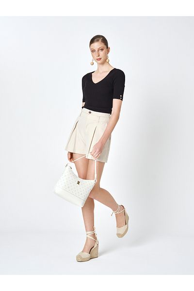 Pierre Cardin حقيبة كتف نسائية على شكل عظمة 05PO25Y1883