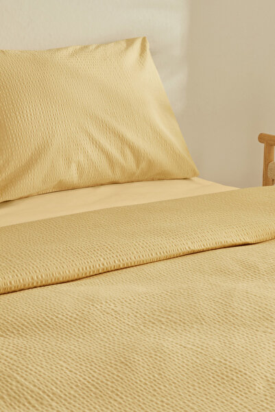 Karaca Home Fiora Soft Touch 100% Cotton Double Duvet Cover Set Yellow