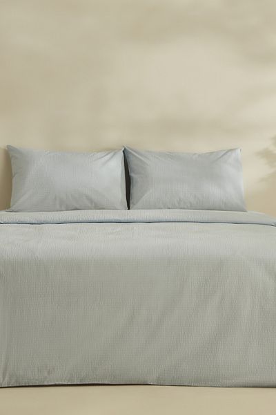 Karaca Home Set cuvertură de pilota Fiora Soft Touch Blue Double 100% bumbac