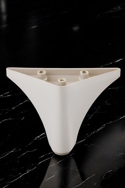 Badem10 Yonca Mobilier de lux Canapea Masuta de cafea Unitate TV Picioare 10 Cm Crem Picioare de bază