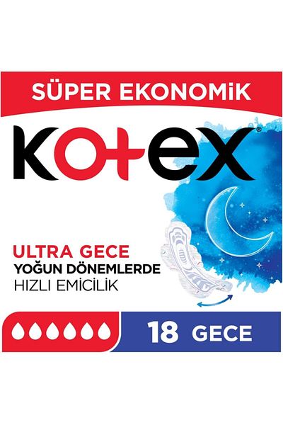 Kotex Brand: Ultra Super Economical Night 18 Pack Category: Sanitary Pads