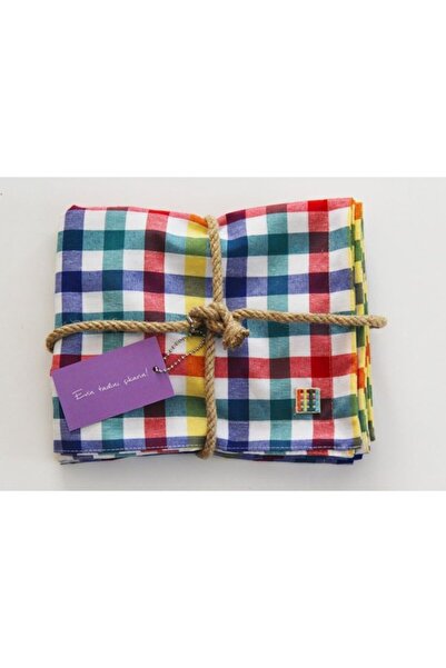 Çizgikare Runner colorat în carouri (cortină de servire)