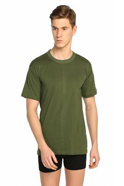 Seher Men's Colorful T-Shirt Short Sleeve 0 Collar Undershirt 6 Pack