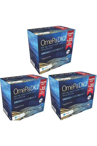 Omepa Omepa Dk2Tab- Fish Oil/vitamin D/mk-7 100 Capsules X3 Pieces