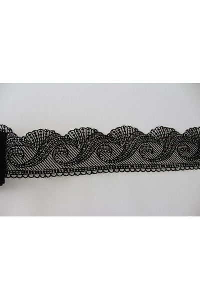 Brode Guipure Lace Black 8f0002