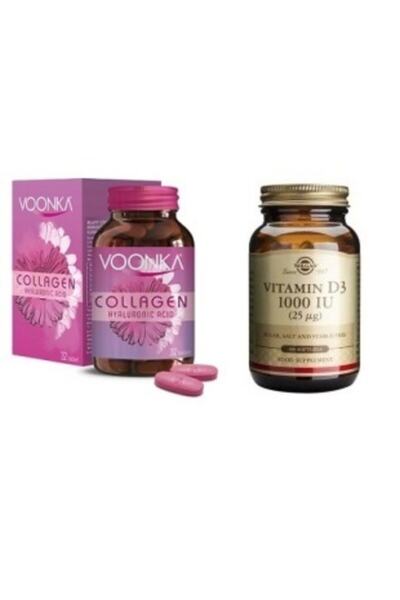 Voonka Collagen Hyaluronic Acid Kolajen 32 Tablet + D3 1000 Iu 25 Mcg 100 Kapsül