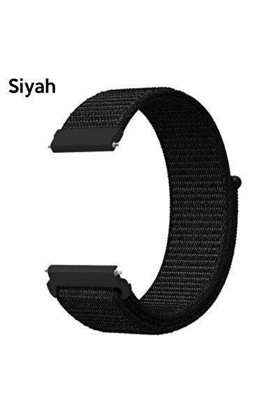 Genel Markalar 22MM Gear S3 Watch 4 -Gt2 GT2E 46MM Kayış Kordon Lylon Loop MAVİ