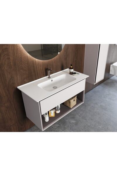 TURKUAZSERAMİK Cerastyle Blue 70x47cm Etajer Uyumlu Lavabo